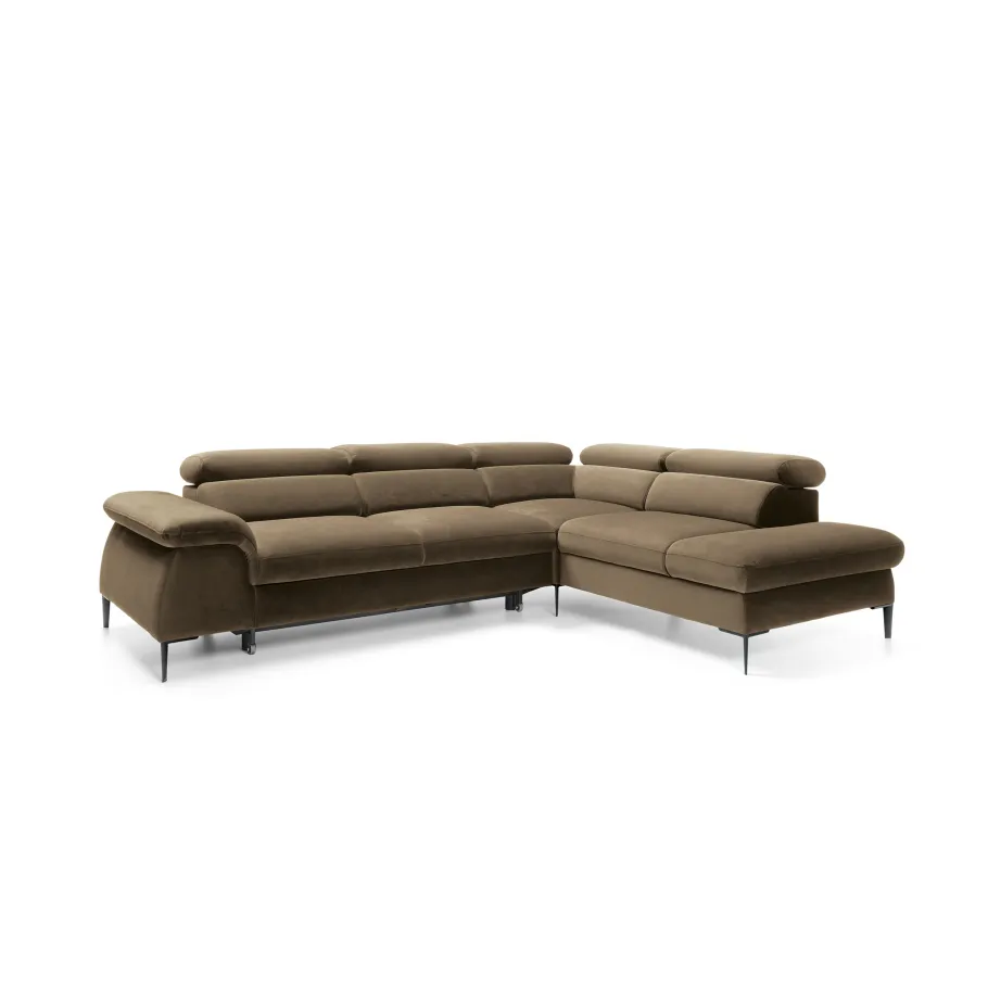 Modernes Fünfsitzer-Ecksofa mit Schlaffunktion Lumes L