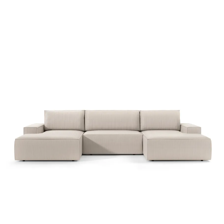 Modernes Sechssitzer-Ecksofa mit Schlaffunktion Ford U