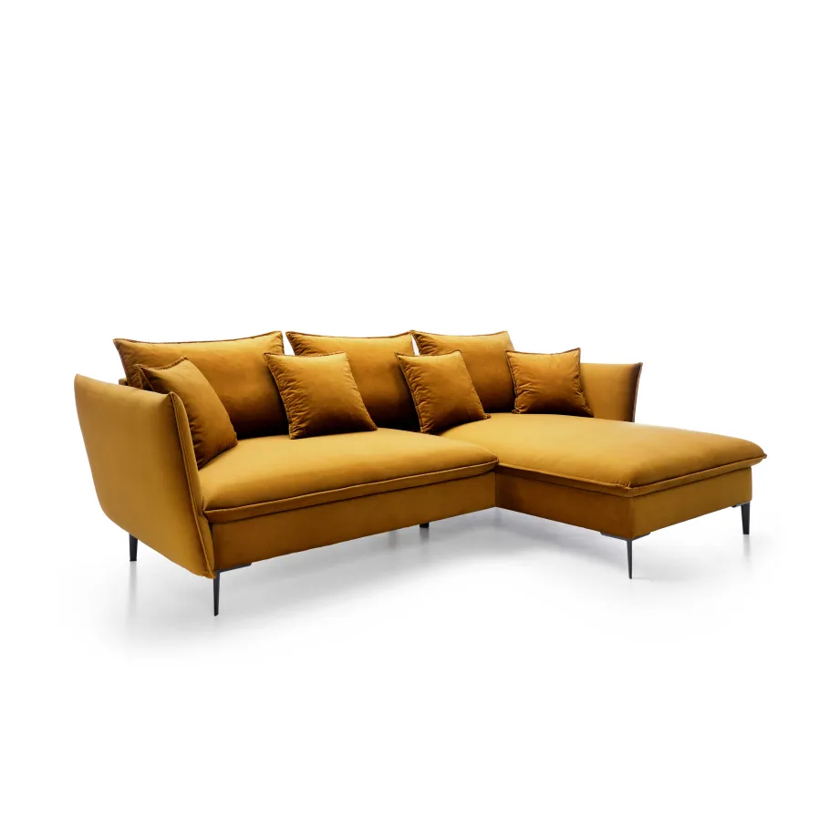 Modernes Viersitzer-Ecksofa Venico mit Schlaffunktion