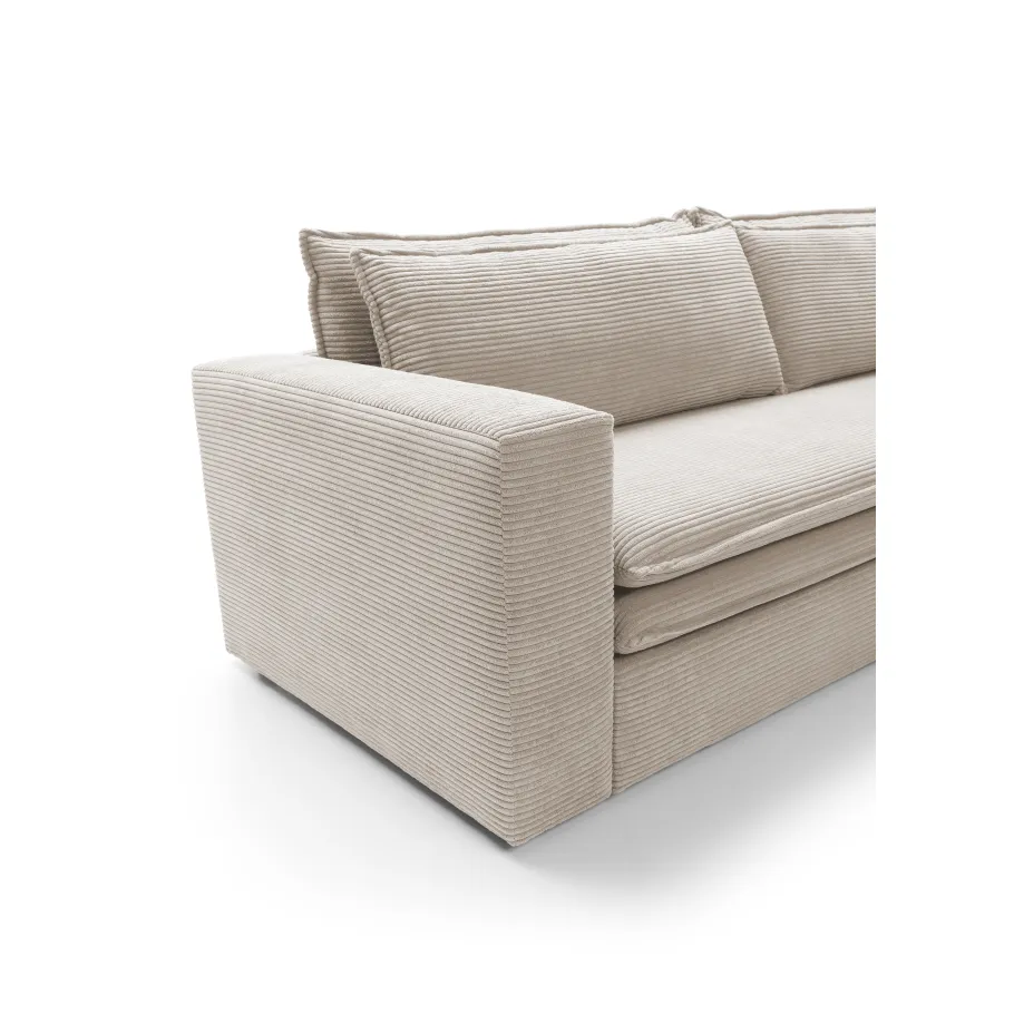 Klassisches Dreisitzer-Sofa Tina mit Schlaffunktion