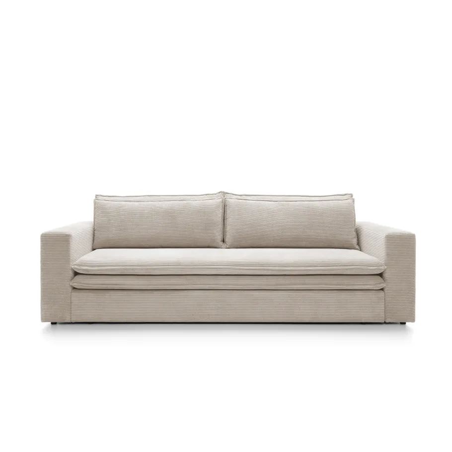 Klassisches Dreisitzer-Sofa Tina mit Schlaffunktion
