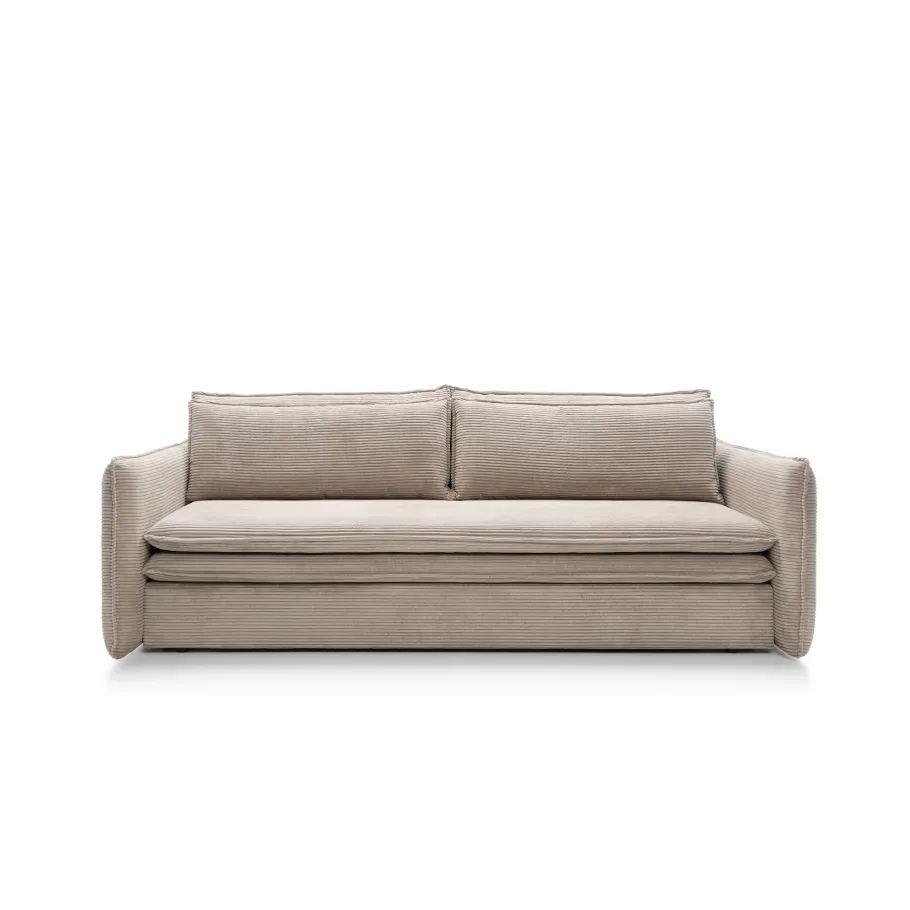 Klassisches Dreisitzer-Sofa Tina Slim mit Schlaffunktion