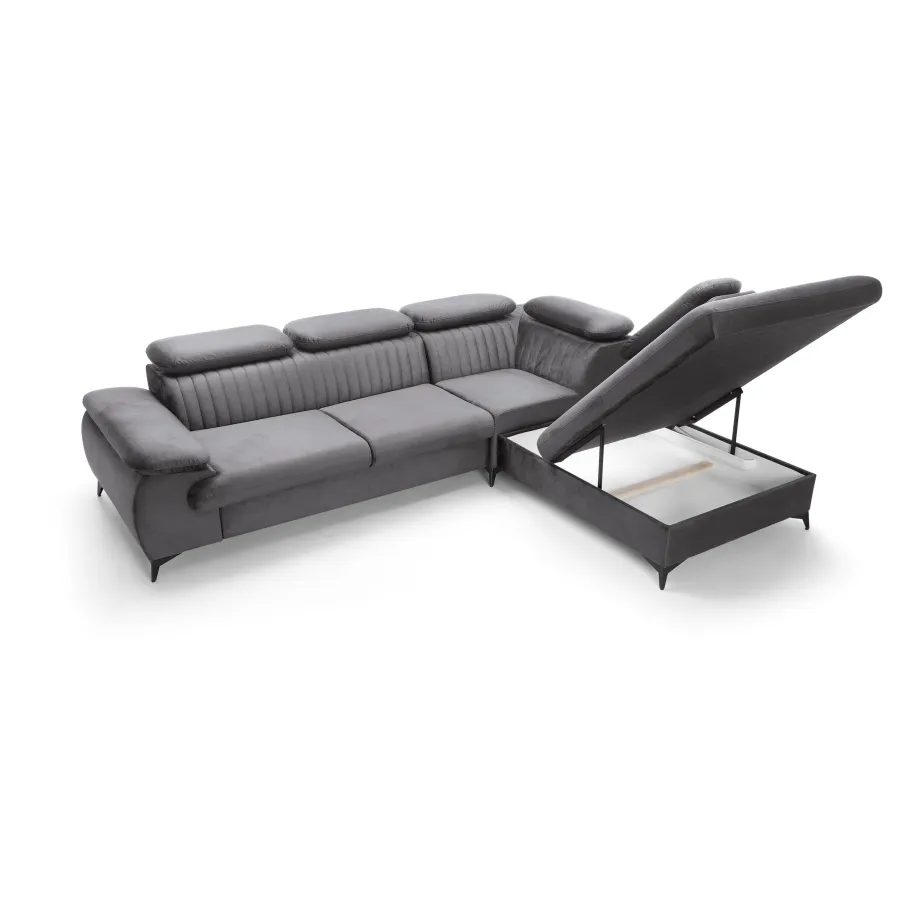 Fünfsitzer-Ecksofa mit Schlaffunktion Bolt L