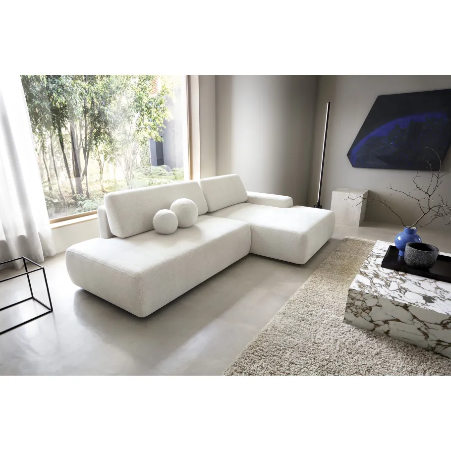 Modernes Viersitzer-Ecksofa Bolim O mit Schlaffunktion
