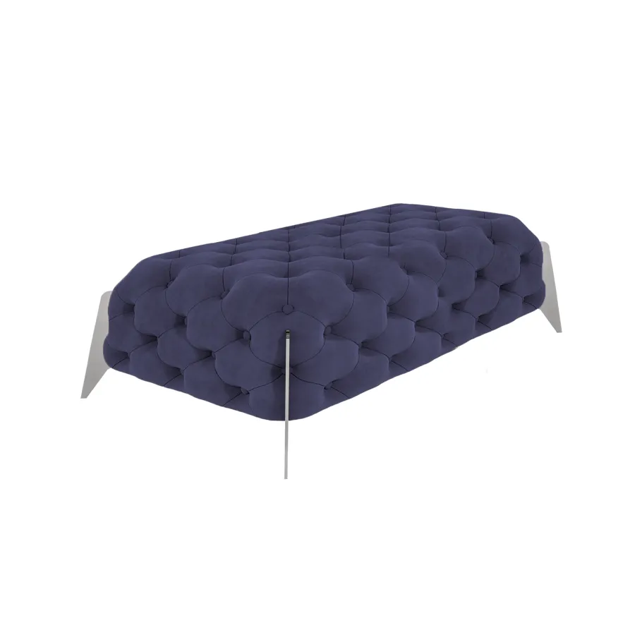 Gesteppter Sitzpuff Chesterfield 120x60 KALIFORNIEN