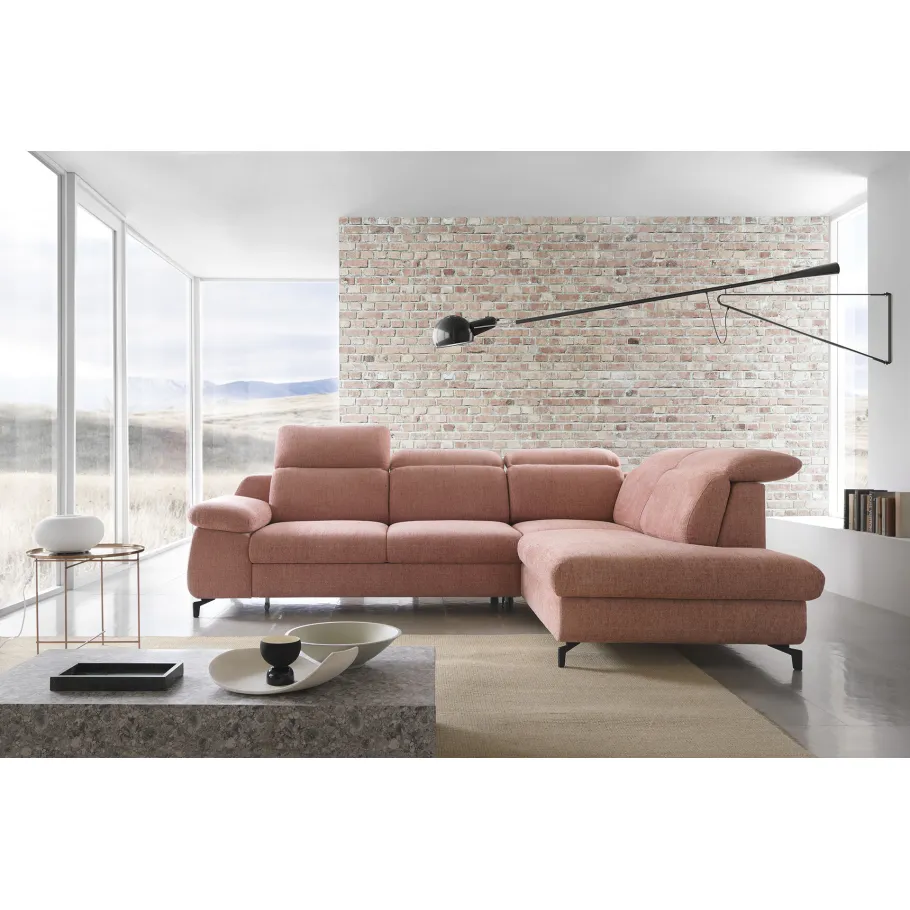 Fünfsitzer-Ecksofa mit Schlaffunktion Coral