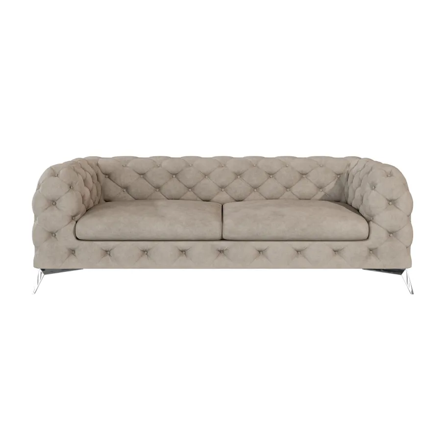 Glamour gestepptes Chesterfield TEO 2,5 Dreisitzer-Sofa