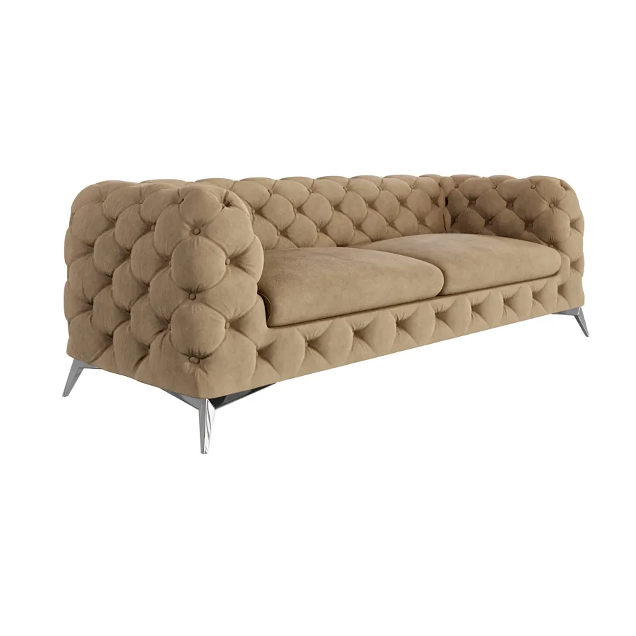 Glamour gestepptes Chesterfield TEO 2,5 Dreisitzer-Sofa