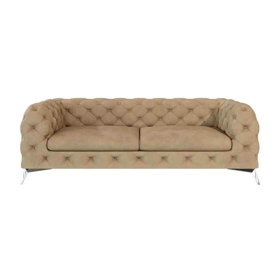 Glamour gestepptes Chesterfield TEO 2,5 Dreisitzer-Sofa