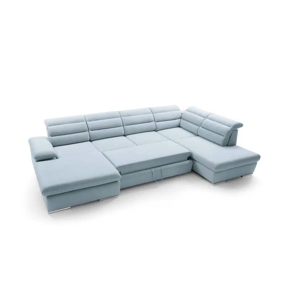 Modernes Siebensitzer-Ecksofa mit Schlaffunktion Reno U