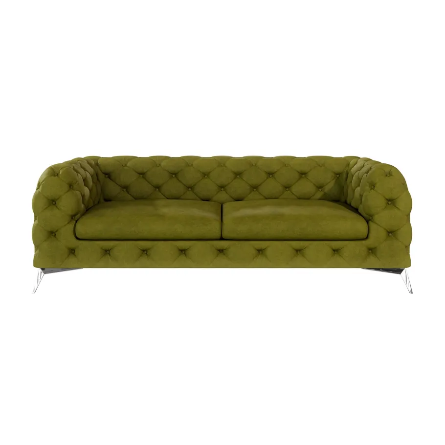 Glamour gestepptes Chesterfield TEO 2,5 Dreisitzer-Sofa