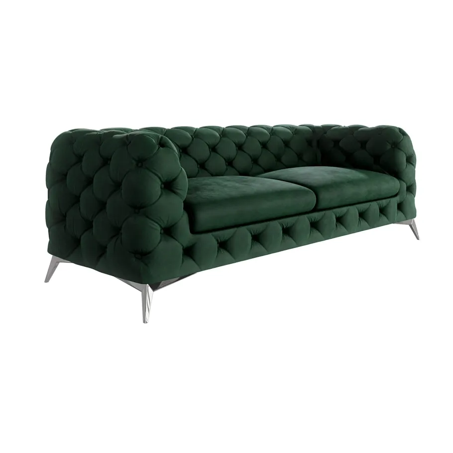 Glamour gestepptes Chesterfield TEO 2,5 Dreisitzer-Sofa