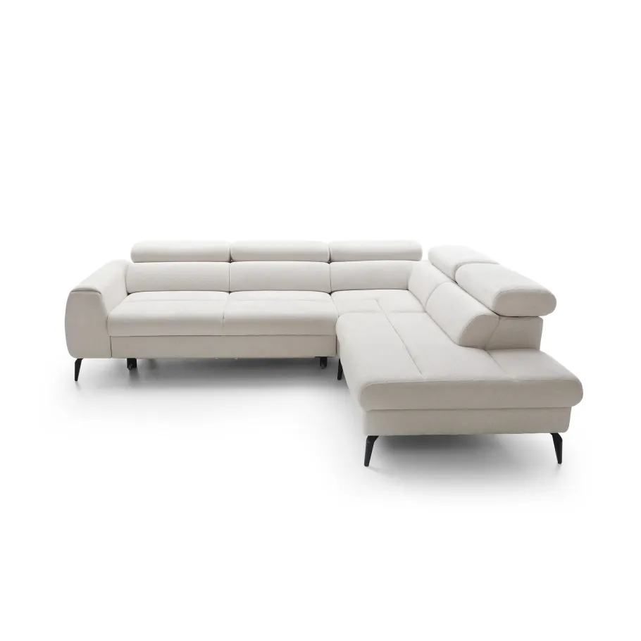 Modernes Fünfsitzer-Ecksofa mit Schlaffunktion Lea L