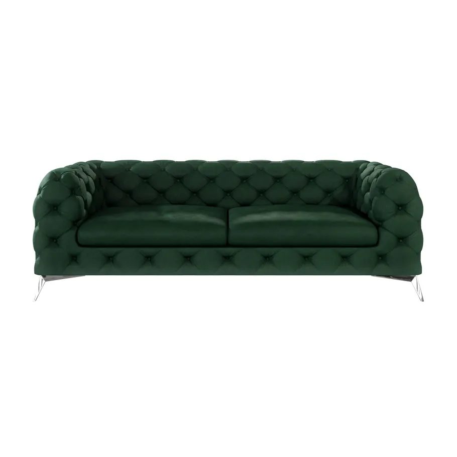Glamour gestepptes Chesterfield TEO 2,5 Dreisitzer-Sofa