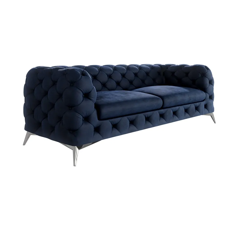 Glamour gestepptes Chesterfield TEO 2,5 Dreisitzer-Sofa