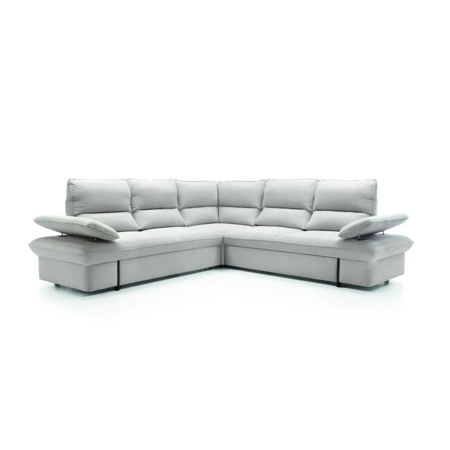 Ein modernes Fünf-Personen-Ecksofa mit Schlaffunktion Manto