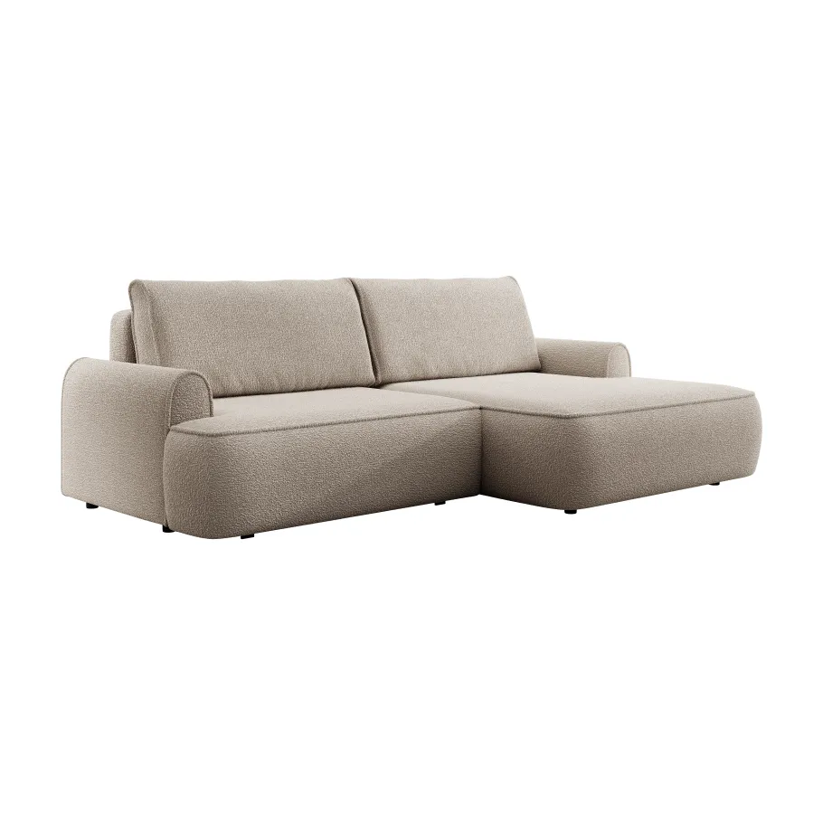 Klassisches Viersitzer-Ecksofa mit Schlaffunktion Largo