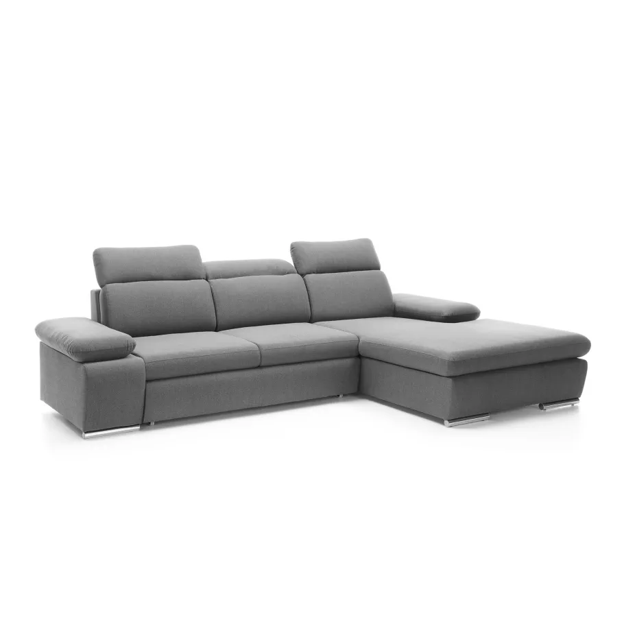 Ein modernes Viersitzer-Ecksofa mit Schlaffunktion Milo