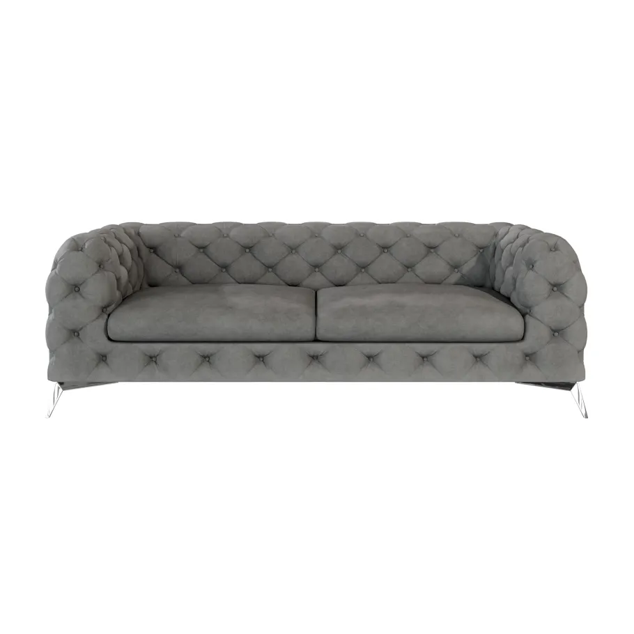 Glamour gestepptes Chesterfield TEO 2,5 Dreisitzer-Sofa