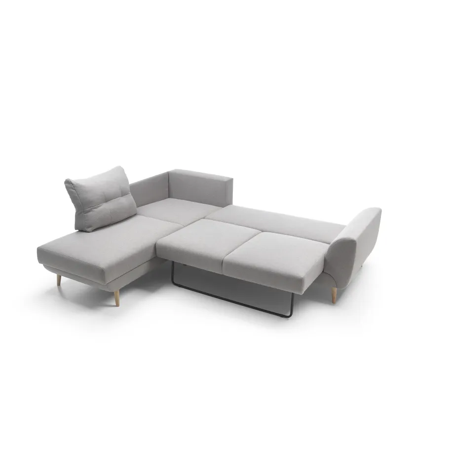 Ein modernes Viersitzer-Ecksofa mit Schlaffunktion Mery