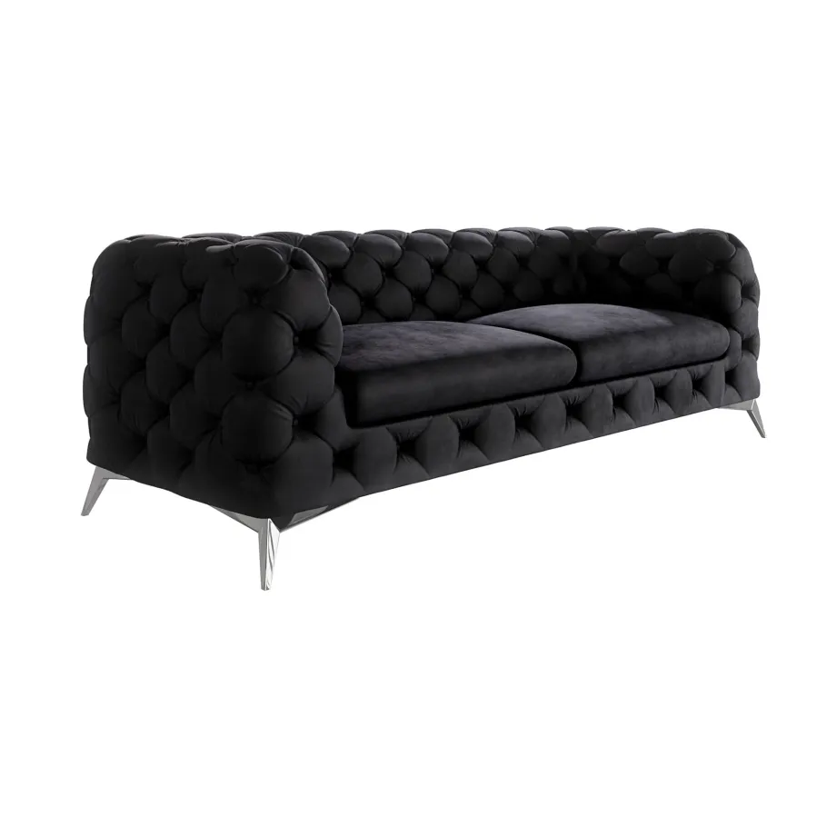 Glamour gestepptes Chesterfield TEO 2,5 Dreisitzer-Sofa
