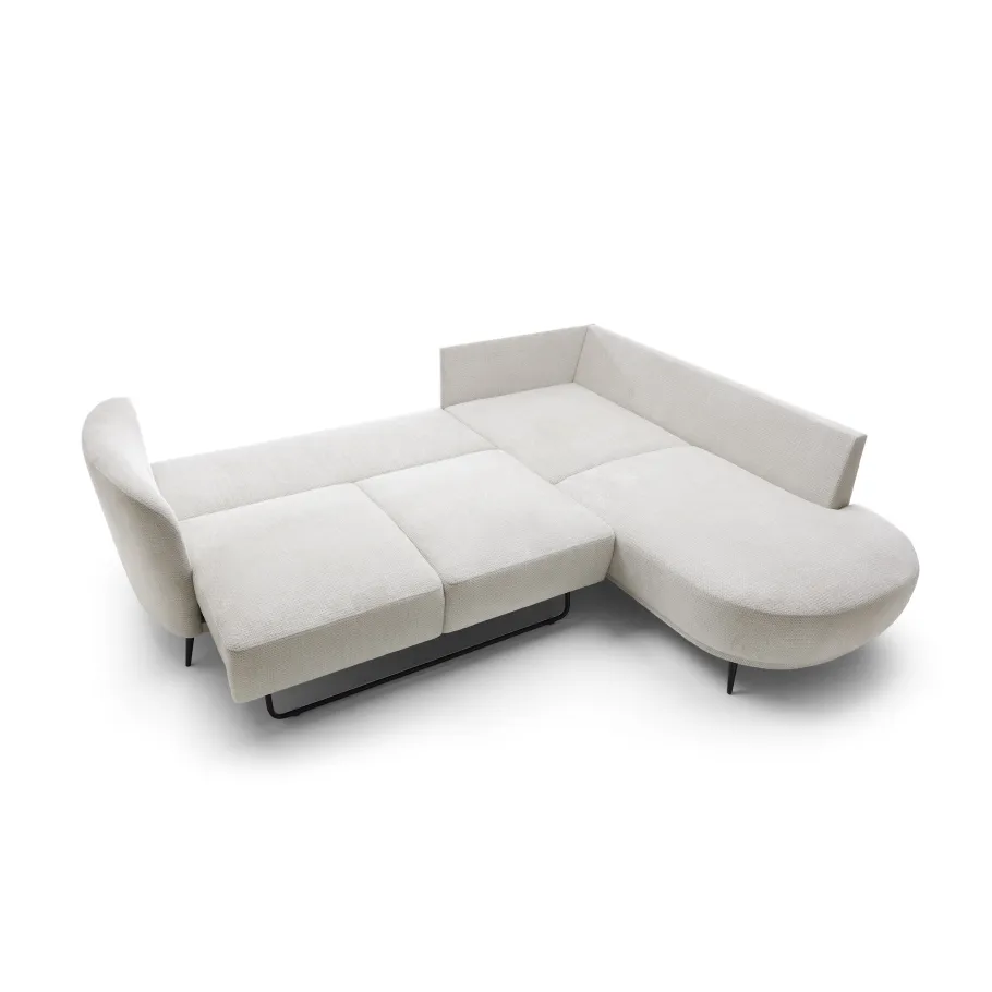 Ein modernes Fünfsitzer-Ecksofa mit Schlaffunktion Livio