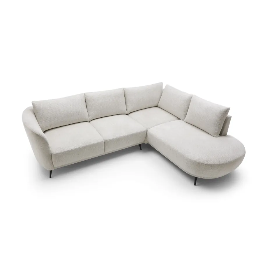 Ein modernes Fünfsitzer-Ecksofa mit Schlaffunktion Livio