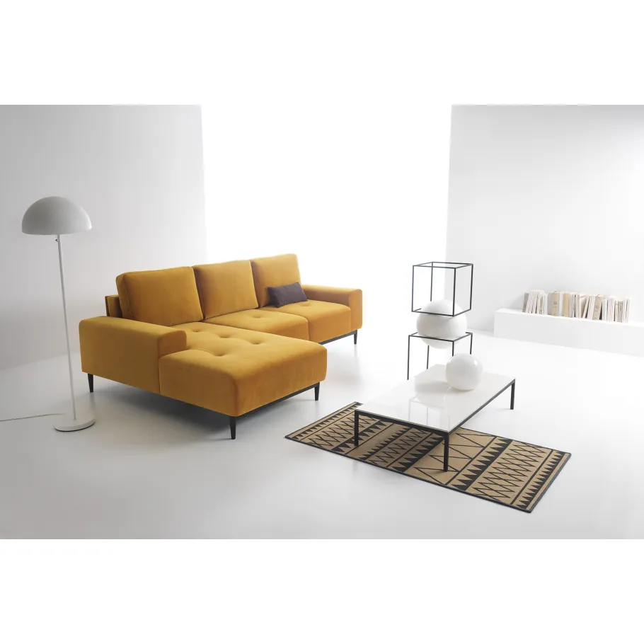 Klassisches Viersitzer-Ecksofa mit Schlaffunktion Rivo
