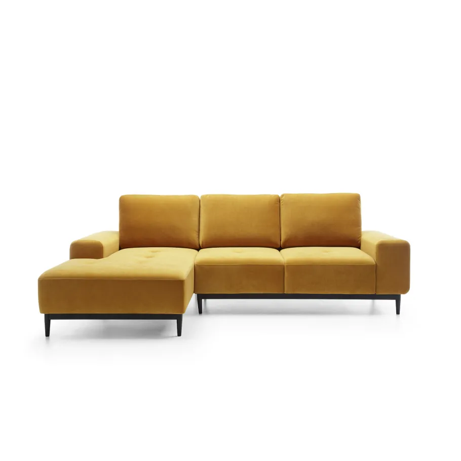 Klassisches Viersitzer-Ecksofa mit Schlaffunktion Rivo