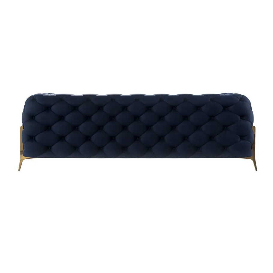 Glamour gestepptes Chesterfield TEO HIGH 2,5 Dreisitzer-Sofa