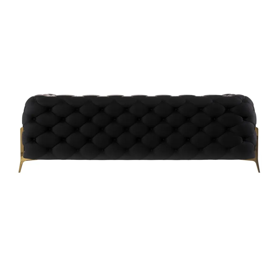 Glamour gestepptes Chesterfield TEO HIGH 2,5 Dreisitzer-Sofa