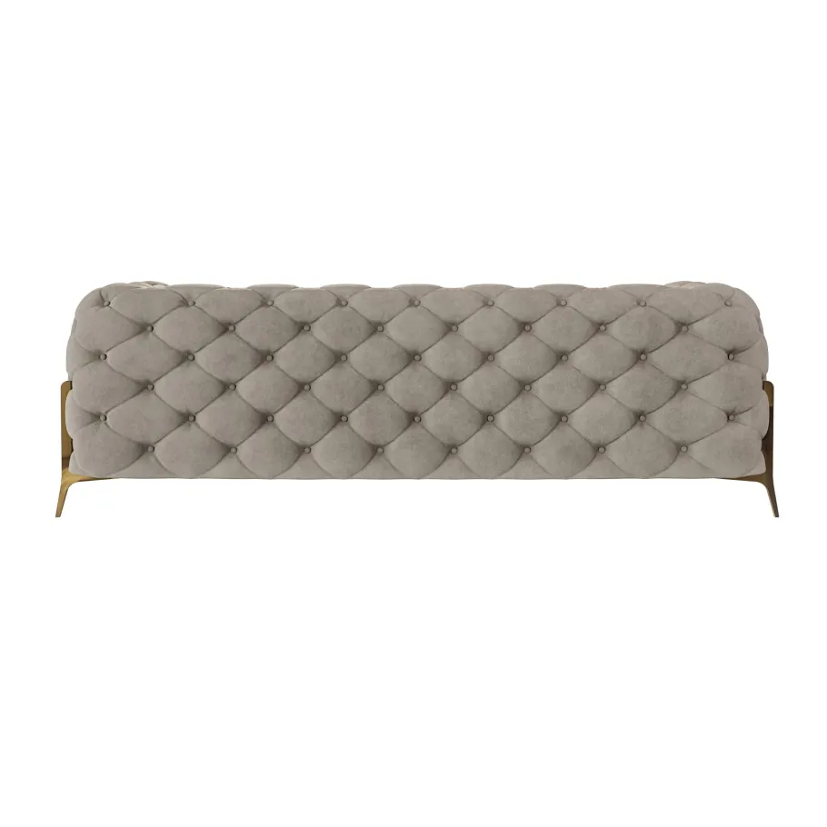 Glamour gestepptes Chesterfield TEO HIGH 2,5 Dreisitzer-Sofa