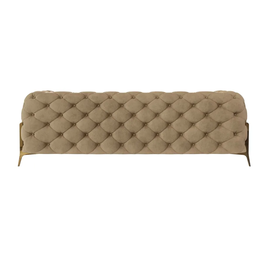 Glamour gestepptes Chesterfield TEO HIGH 2,5 Dreisitzer-Sofa