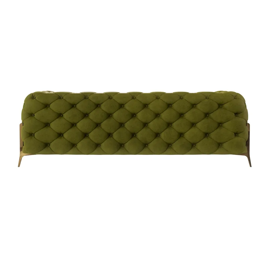 Glamour gestepptes Chesterfield TEO HIGH 2,5 Dreisitzer-Sofa