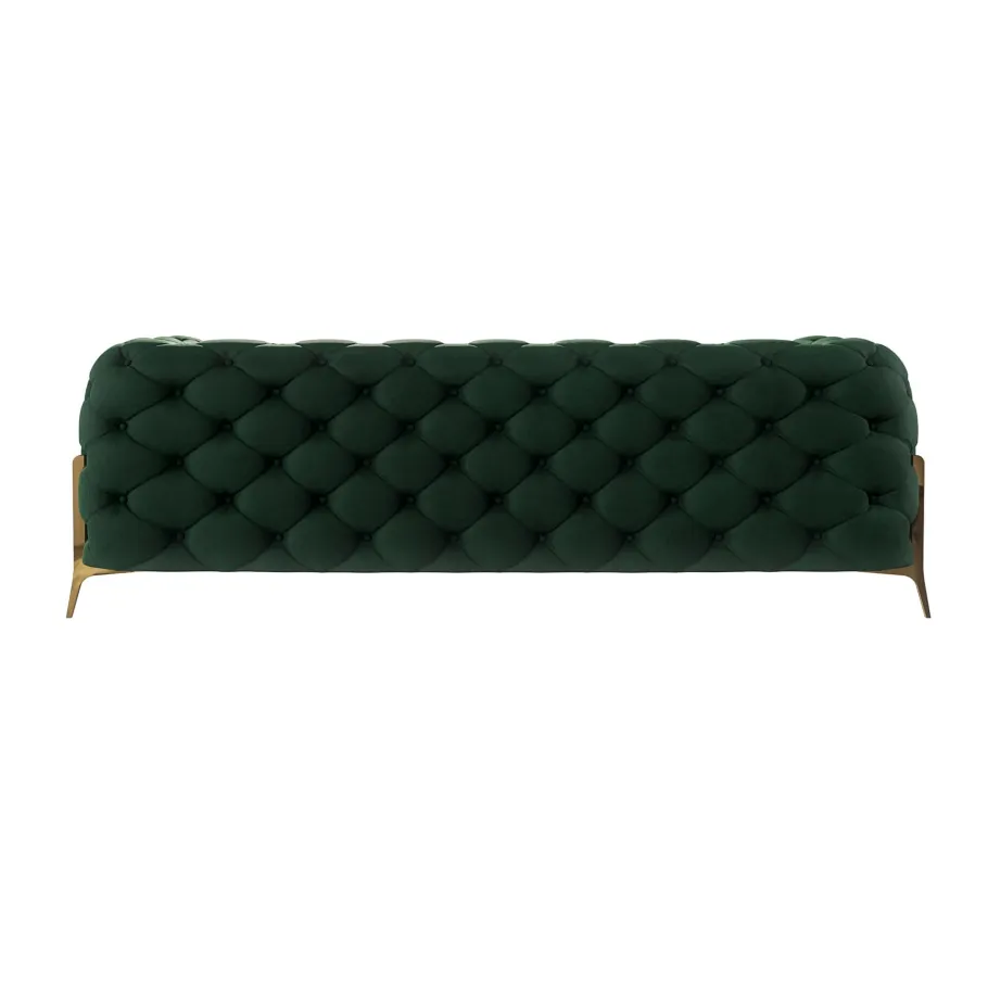 Glamour gestepptes Chesterfield TEO HIGH 2,5 Dreisitzer-Sofa