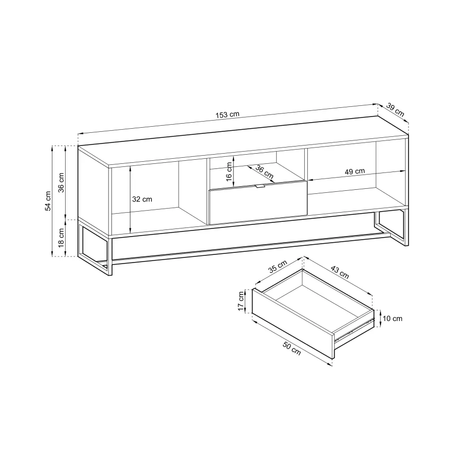 Lamber LRTV153 TV-Tisch