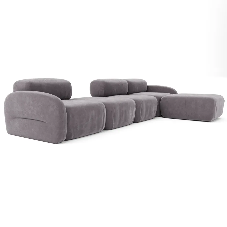 Fünfsitziges modulares Ecksofa Vantage L
