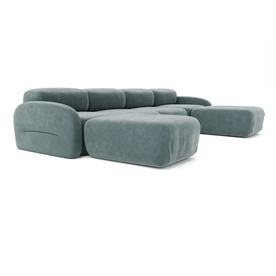 Modulares Ecksofa Vantage für sechs Personen