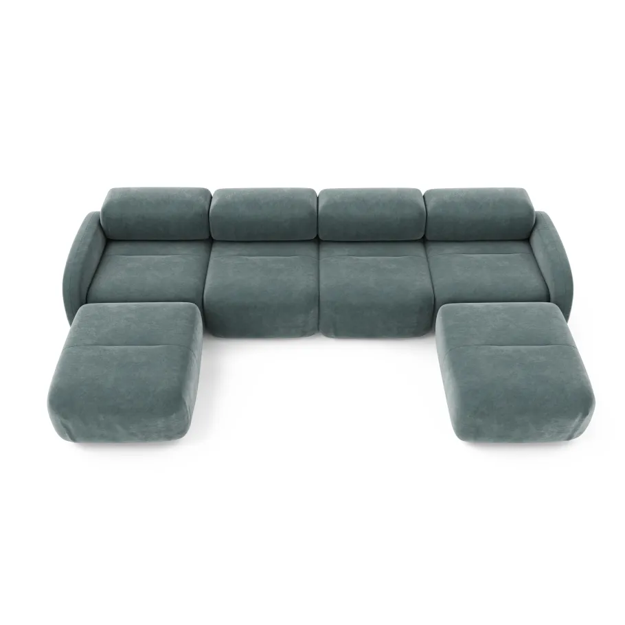 Modulares Ecksofa Vantage für sechs Personen