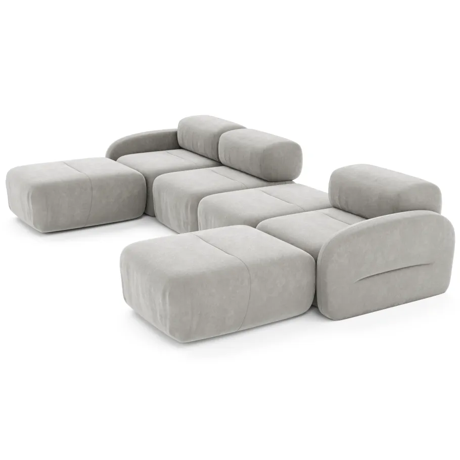 Modulares Sechssitzer-Ecksofa Vantage U