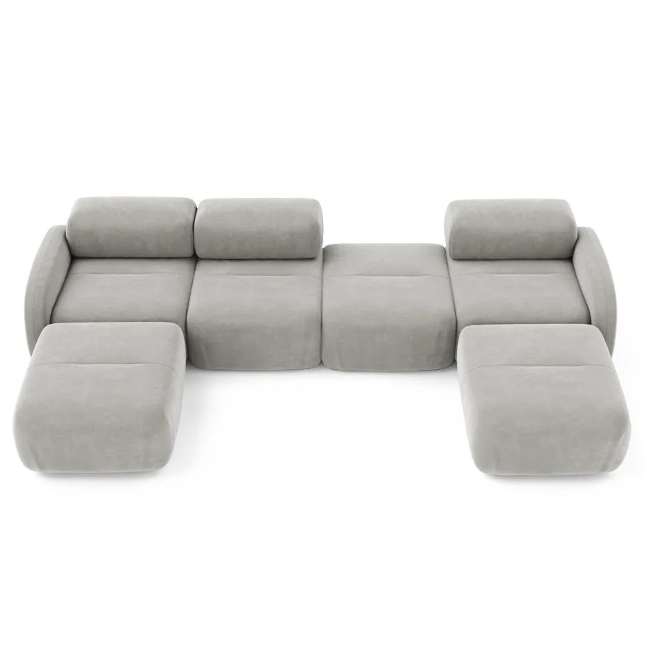 Modulares Sechssitzer-Ecksofa Vantage U