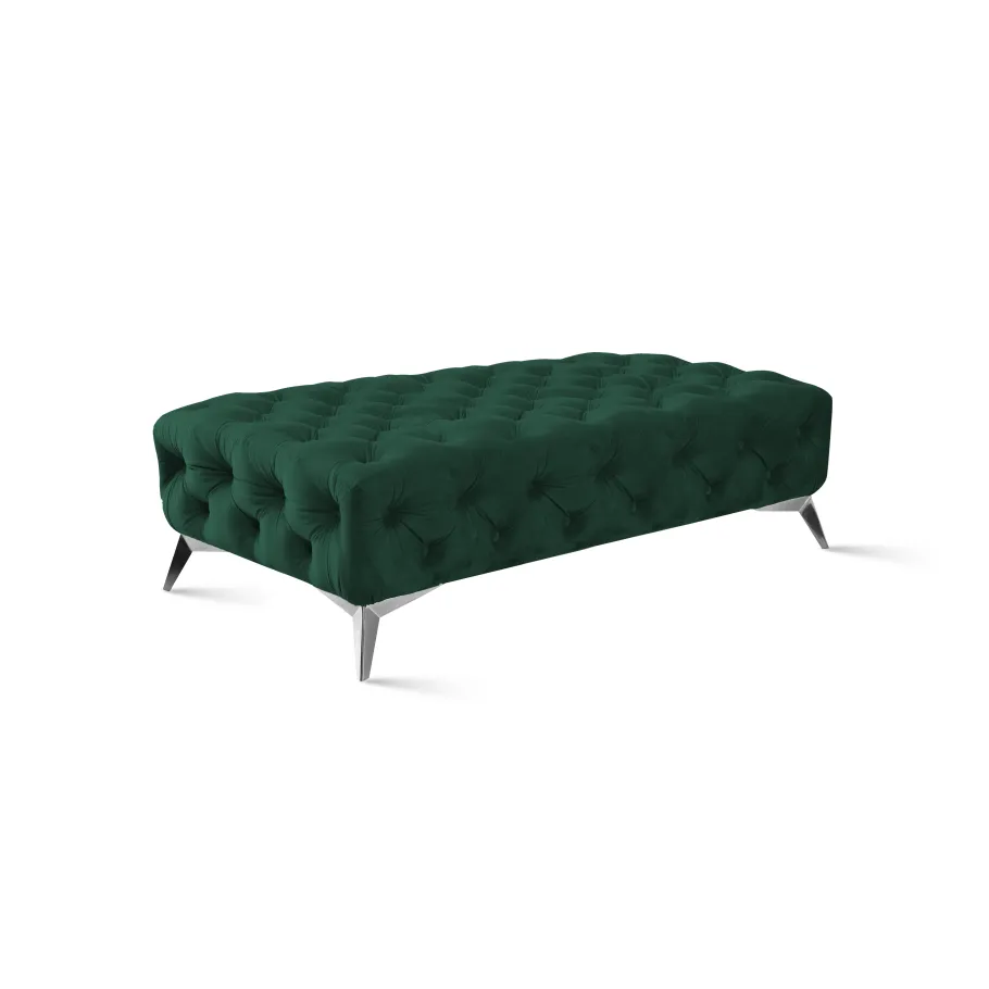 Chesterfield gesteppter Sitzpuff 120x60 TEO