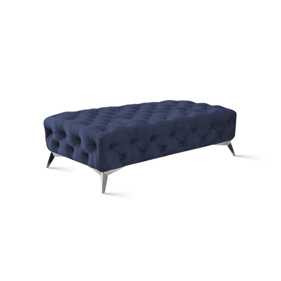 Chesterfield gesteppter Sitzpuff 120x60 TEO