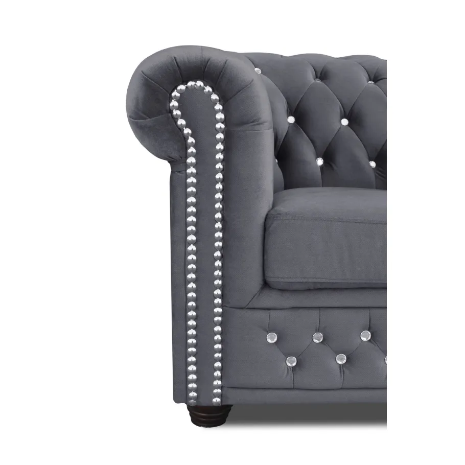 FELIX BLINK Chesterfield-Steppsessel