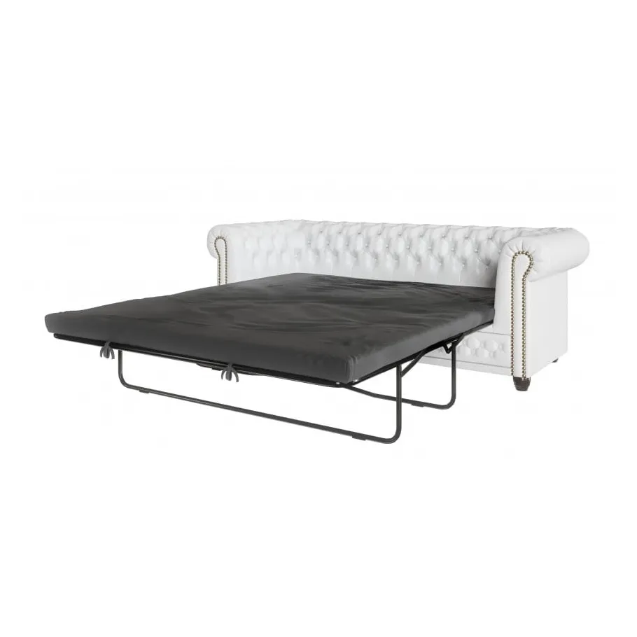 Chesterfield FELIX BLINK 3 gestepptes Dreisitzer-Sofa mit Schlaffunktion